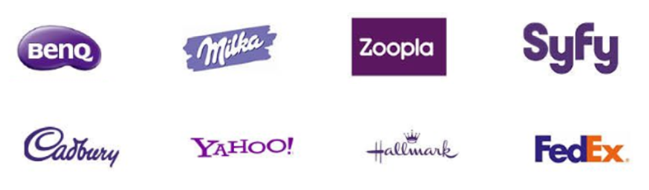 Psicologia e Significato del colore Viola nel Marketing - brand di colore viola
