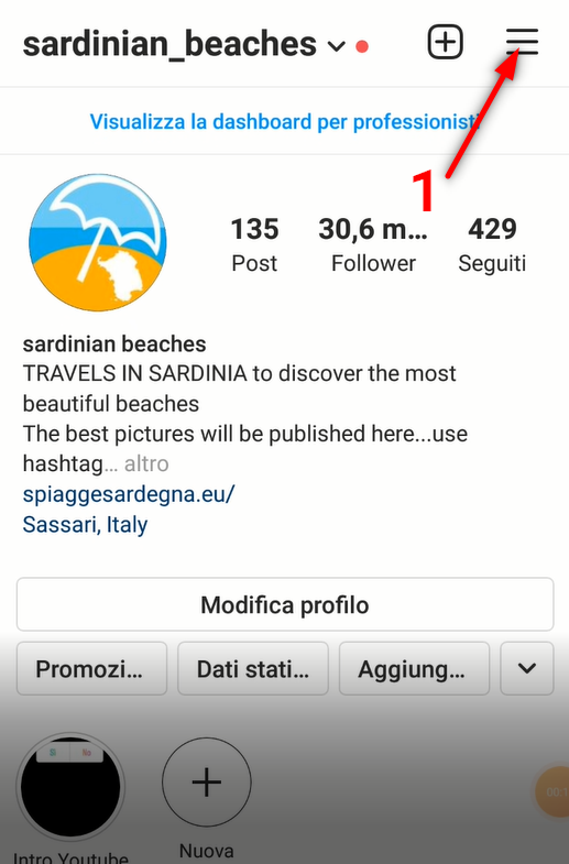 Quando Pubblicare su Instagram? - clicca sul menù